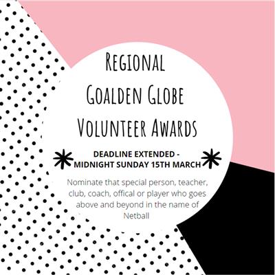 Goalden Globe Volunteer Awards - Nomination Deadline Extended!